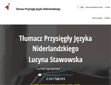Tablet Screenshot of e-niderlandzki.pl